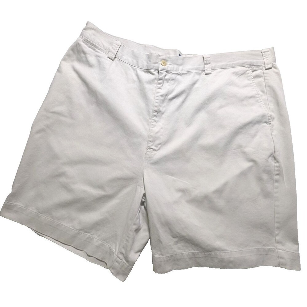 VTG Polo Ralph Lauren Philip Shorts Men's 42 Beige Classic Chino 8" Inseam EUC